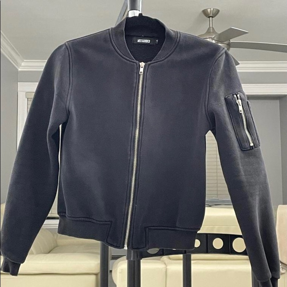 MISSGUIDED Bomber Jacket - Black